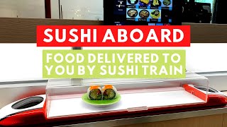 Sushi Aboard in Vancouver delivers food to you by sushi train [upl. by Kondon416]