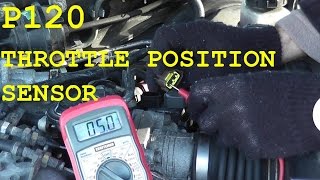 How To Test and Replace the Throttle Position Sensor TPS P0120 [upl. by Kristo]