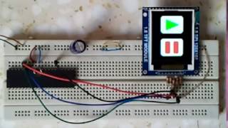 PIC18F4550 Microcontroller with ST7735 SPI TFT Display [upl. by Francoise]