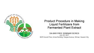 Product Procedure in Making Liquid Fertilizers from Fermented Plant Extract [upl. by Anitteb371]