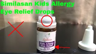 ✅ How To Use Similasan Kids Allergy Eye Relief Drops Review [upl. by Enomsed]