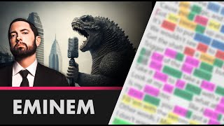 Eminem on Godzilla  3rd Verse  Lyrics Rhymes Highlighted 119 [upl. by Maddox]