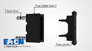 Eaton Bussmann series Safeloc Back stud connected fuse holders [upl. by Eimmot538]