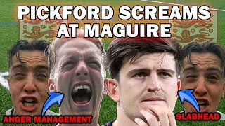 PICKFORDS FUMING WITH MAGUIRE WARNING AGGRESSIVE [upl. by Erdnassak]