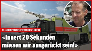 Was passiert wenn es am Flughafen Zürich brennt  Flughafenfeuerwehr Reportage  Blick [upl. by Alamac]