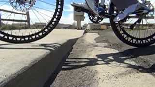 ERW britek AIRLESS Bicycle High Frequency Wheels in Slow Motion [upl. by Legim]