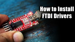 How to install FTDI Drivers on Windows  FT232RL [upl. by Aicilyhp237]