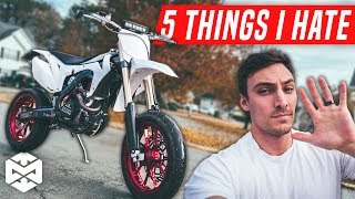 5 Things I HATE About My Honda CRF450R Supermoto [upl. by Ennasus]