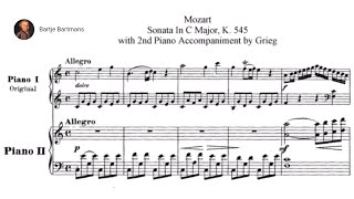 MozartGrieg  Piano Sonata no16 K545 arr for two pianos Live LuganskyRudenko [upl. by Nelleeus]