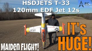 Taking Flight Discover the Next Level with HSD Jets T33 120mm EDF Jet [upl. by Eon133]