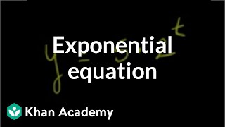 Solving exponential equation  Exponential and logarithmic functions  Algebra II  Khan Academy [upl. by Edette931]