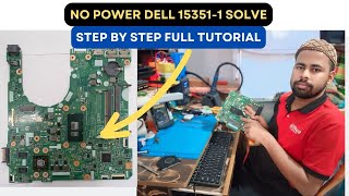 how to repair dell 153511 no power  how to repair no power dell 153511 [upl. by Kcirred]