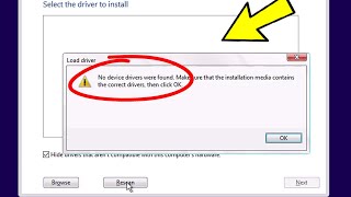 No device drivers were found Error Install windows 11  10  7  8  Fix no device driver were found [upl. by Somerset793]