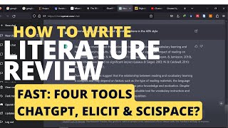 How to write a literature review Super Fast [upl. by Astor306]