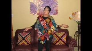 Crochet poncho otoño [upl. by Rowell]