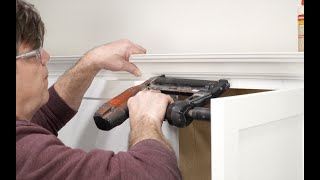 How to Install Crown Molding on Kitchen Cabinets [upl. by Preciosa37]