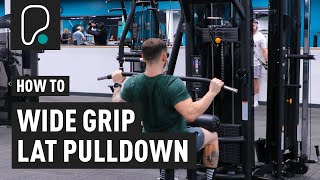 How To Do A Wide Grip Lat Pulldown [upl. by Ricki160]