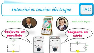 Intensité et tension électrique [upl. by Lonna]