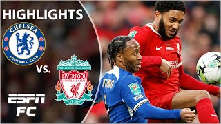 🚨EXTRA TIME THRILLER 🚨 Chelsea vs Liverpool  Carabao Cup Highlights  ESPN FC [upl. by Nonnahs]