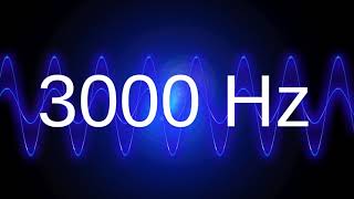 3000 Hz clean pure sine wave TEST TONE 3 kz frequency [upl. by Hareenum]