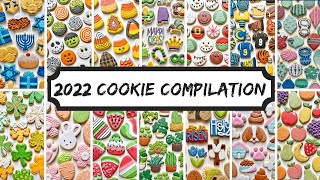 1 Hour Satisfying Cookie Decorating with Royal Icing Compilation  Every cookie I made in 2022 [upl. by Christianson209]