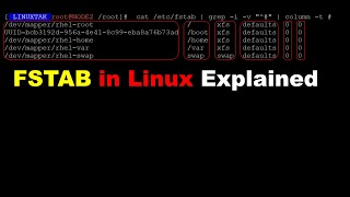 fstab in linux explained adding partitions in file system tableetcfstab Linux fstab field [upl. by Lazare250]