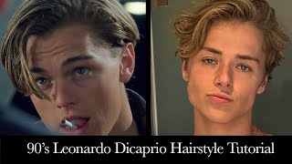 Leonardo DiCaprio Inspired Hairstyle Tutorial 2023  UPDATED [upl. by Coheman233]