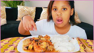 GUMBO MUKBANG┃crabe crevette tigre et pieuvre [upl. by Risley]