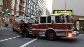 San Francisco Fire Department  Jones St amp Post St San Francisco California [upl. by Ellessig551]