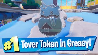 Find Tover Tokens in Greasy Grove Location  Fortnite [upl. by Kamat821]