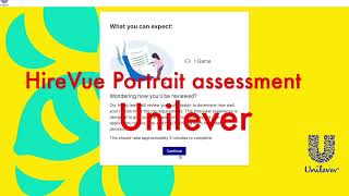 HireVue Portrait assessment Interview Unilever 2023 [upl. by Kirimia]