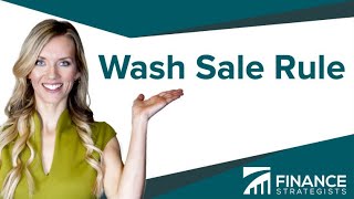 What Is the Wash Sale Rule  Finance Strategists  Your Online Finance Dictionary [upl. by Yecam419]