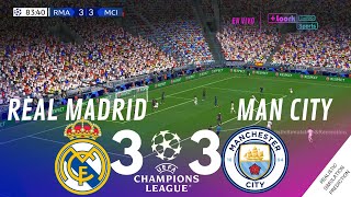 Real Madrid 33 Manchester City • Champions League 2324  Highlights Simulación amp Recreación VJ [upl. by Ocnarfnaig]