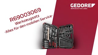 GEDORE red Werkzeugsatz R69003069  Alles für den mobilen Service [upl. by Milda993]