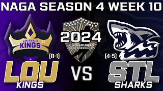 NAGA Season 4 Week 10 Game 6 Louisville Kings  St Louis Sharks [upl. by Etnemelc265]