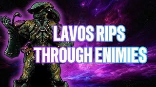 THIS INSANE LAVOS BUILD RIPS ENEMIES AND NUKES ROOMS IN WARFRAME [upl. by Masterson861]