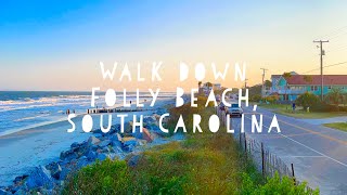 Walk down Folly Beach South Carolina [upl. by Rori]