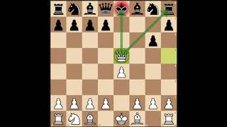 Damiano Gambit mate in 10 moves opening trap chess chessopeningtrap chessgame learnchesstactics [upl. by Iralam976]