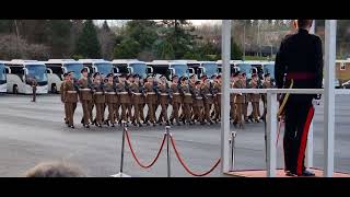 25 Platoon Guards Training Company Pass Out Parade ITC Catterick 15 Dec 2021 [upl. by Nevram207]