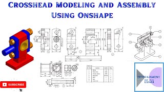 Crosshead modeling and assembly on onshape [upl. by Farro519]