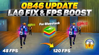 Bluestacks Free Fire Lag fix  Get 200 FPS After Update  Bluestack 5 Lag fix After OB46 Update [upl. by Susie]