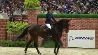 Jessica Springsteen and Lisona Winning the 25000 Puissance at 2014 WIHS [upl. by Vina]