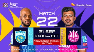 LIVE  St Lucia Kings vs Barbados Royals  CPL 2024 [upl. by Idmann540]