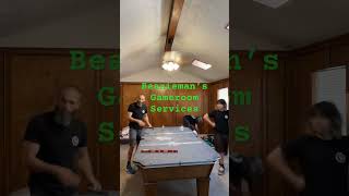 How to move and refelt a pool table Beanieman’s Gameroom Services Call with any questions [upl. by Allister]