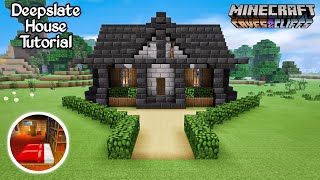 Minecraft Deepslate House Build Tutorial 4  Minecraft Build Tutorial [upl. by Uzzi658]