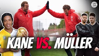 Kane vs Müller  Copy the Penalty Challenge ft Ronaldinho Dennis Schröder Del Piero amp more [upl. by Adelaide694]