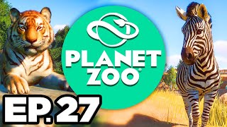 Planet Zoo Ep27  🐻 GRIZZLY BEAR AMERICAN BISON GEMSBOK HABITATS Gameplay  Let’s Play [upl. by Gnemgnok]