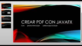 Crear PDF en javafx con pdfbox y jericho html  Crear PDF con múltiples lineas en java [upl. by Rattray604]