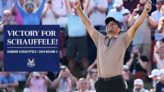 Xander Schauffele Birdies the 18th to Win  2024 PGA Championship [upl. by Torie]