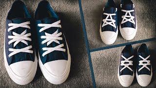 3 Cool ways to lace converse  shoe lacing styles  how to lace shoes  laces styles [upl. by Nitza]